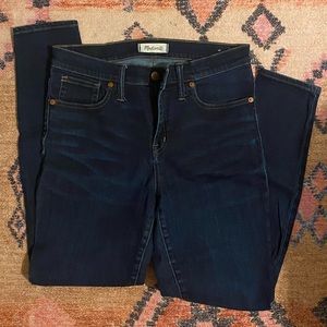 Women’s Madewell High-rise Skinny Jeans in Dark Blue Wash